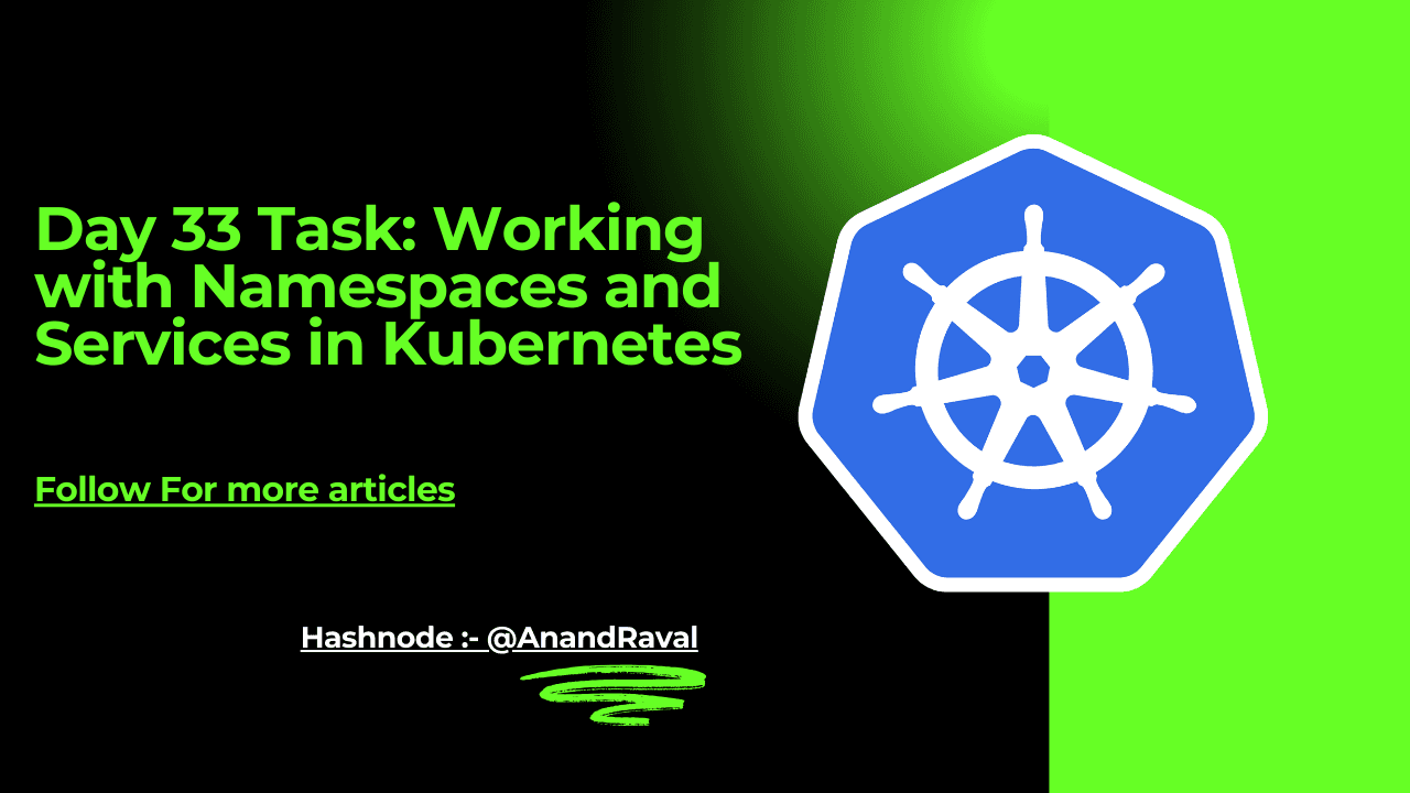 Day 33 Task: Working with Namespaces and Services in Kubernetes