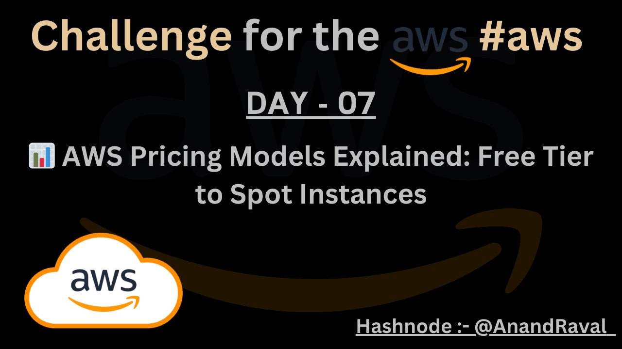 DAY 07 : ๐ AWS Pricing Models Explained: Free Tier to Spot Instances