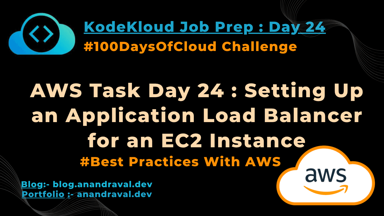 Day 24: Setting Up an Application Load Balancer for an EC2 Instance