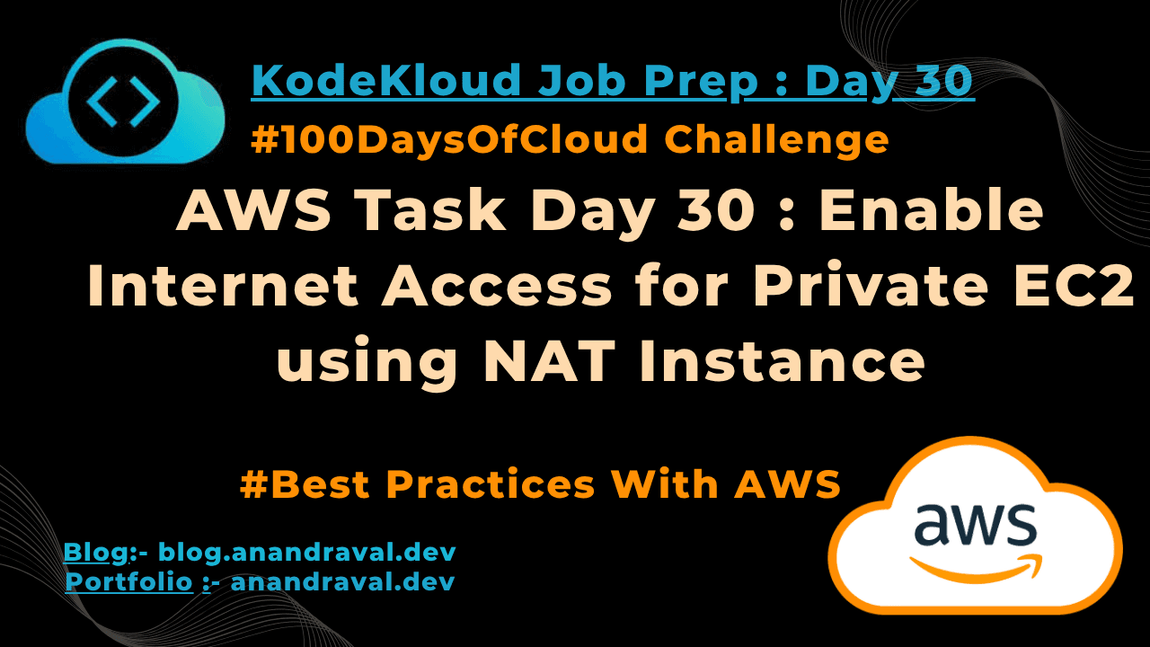 AWS Day 30: Enable Internet Access for Private EC2 using NAT Instance
