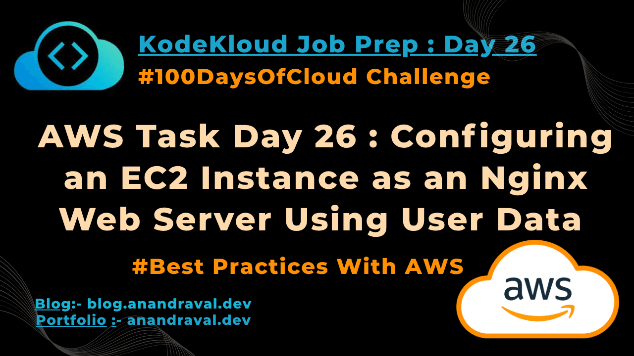 AWS Day 26: Configuring an EC2 Instance as an Nginx Web Server Using User Data